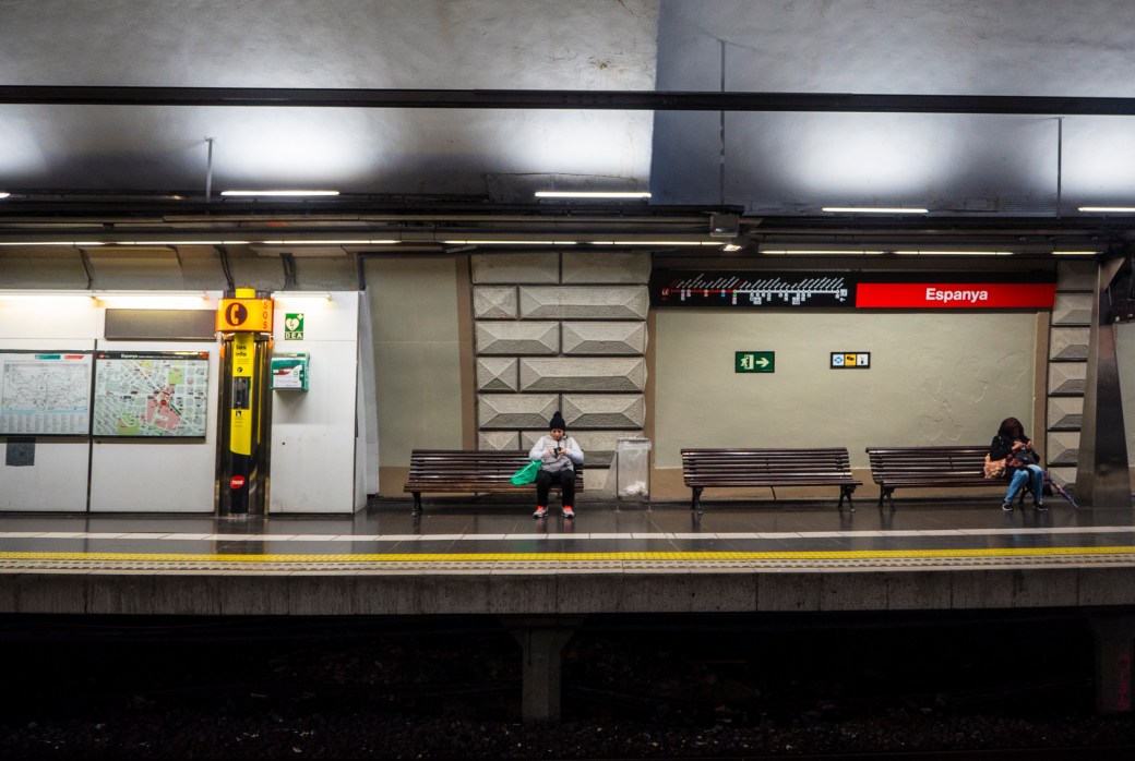 Barcelona, metro Espanya